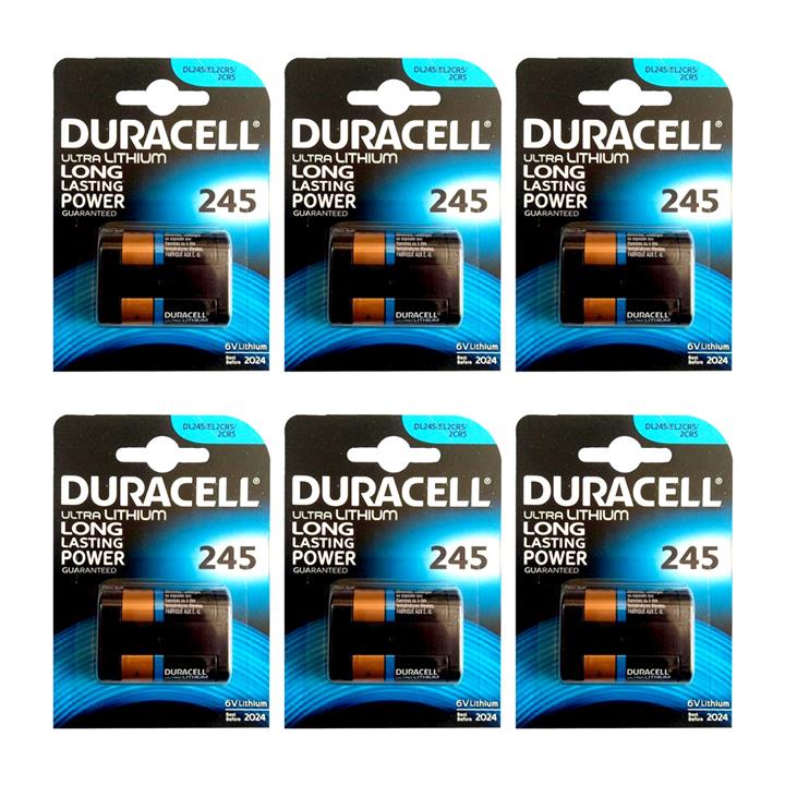 باتری لیتیومی 2CR5 دوراسل مدل Ultra بسته 6 عددی